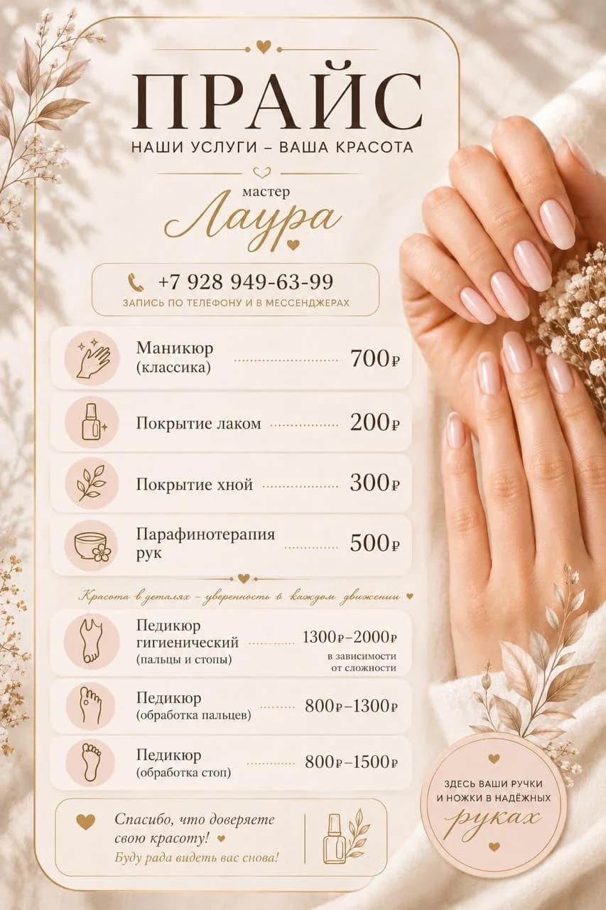 Лаура | Маникюр и педикюр